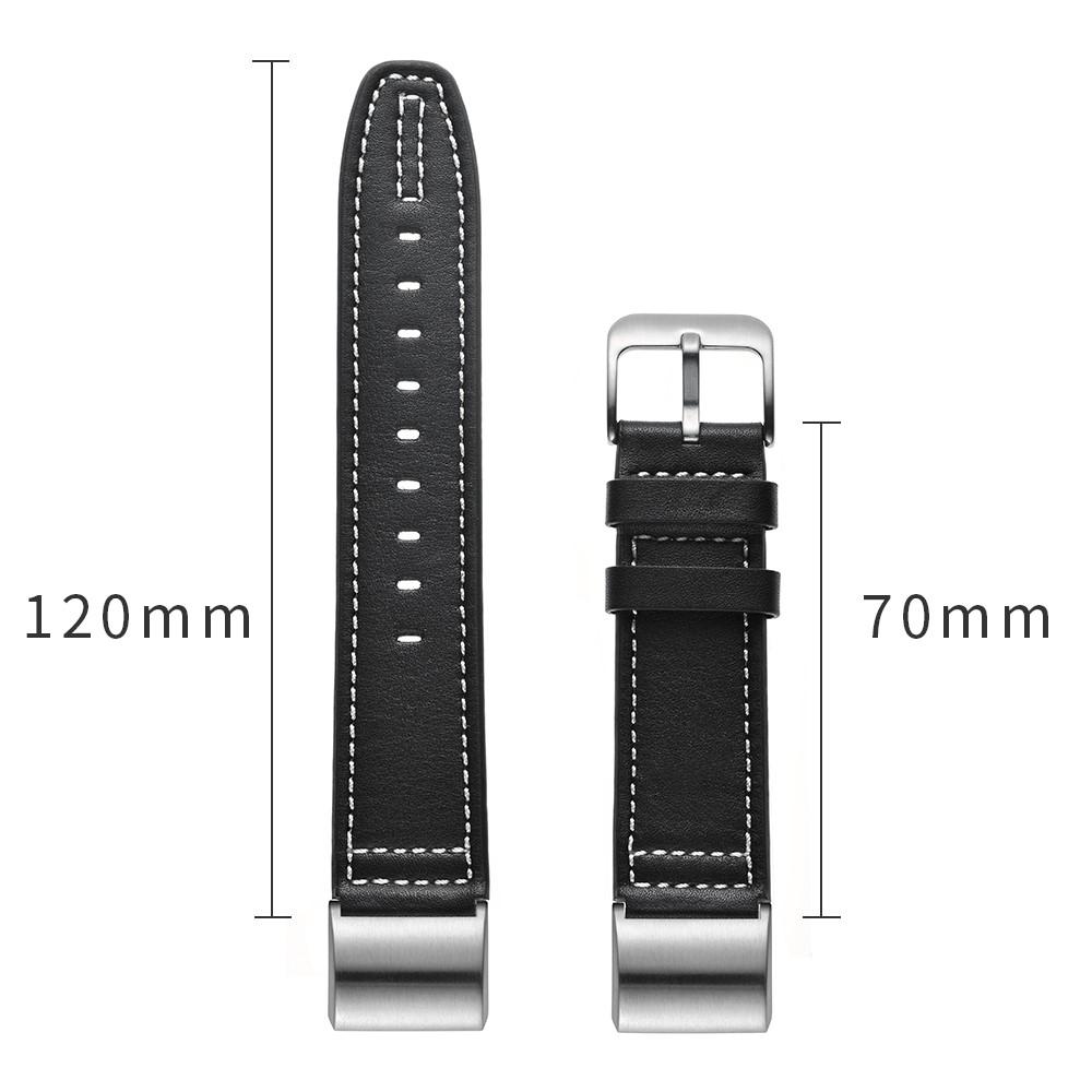 Nahkaranneke Fitbit Charge 2 Musta