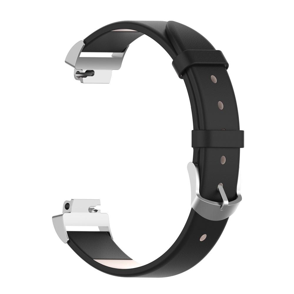 Nahkaranneke Fitbit Inspire/Inspire HR/Inspire 2 Musta