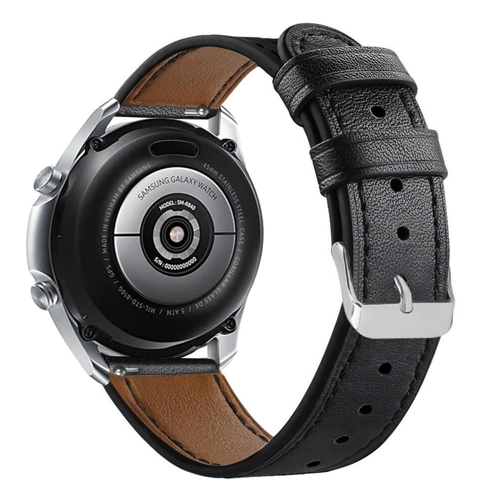 Nahkaranneke Samsung Galaxy Watch 3 41mm musta