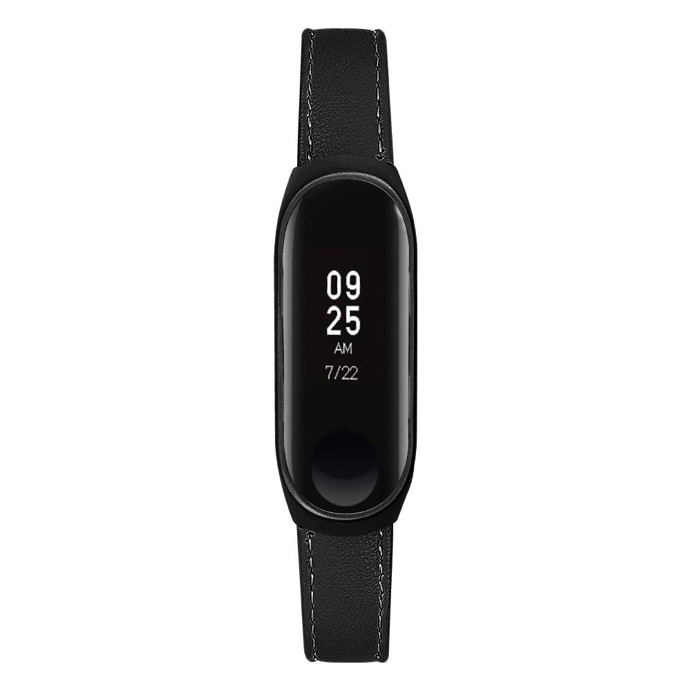 Nahkaranneke Xiaomi Mi Band 5 musta