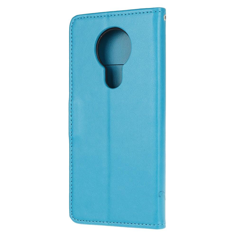 Nahkakotelo Perhonen Nokia 5.3 sininen