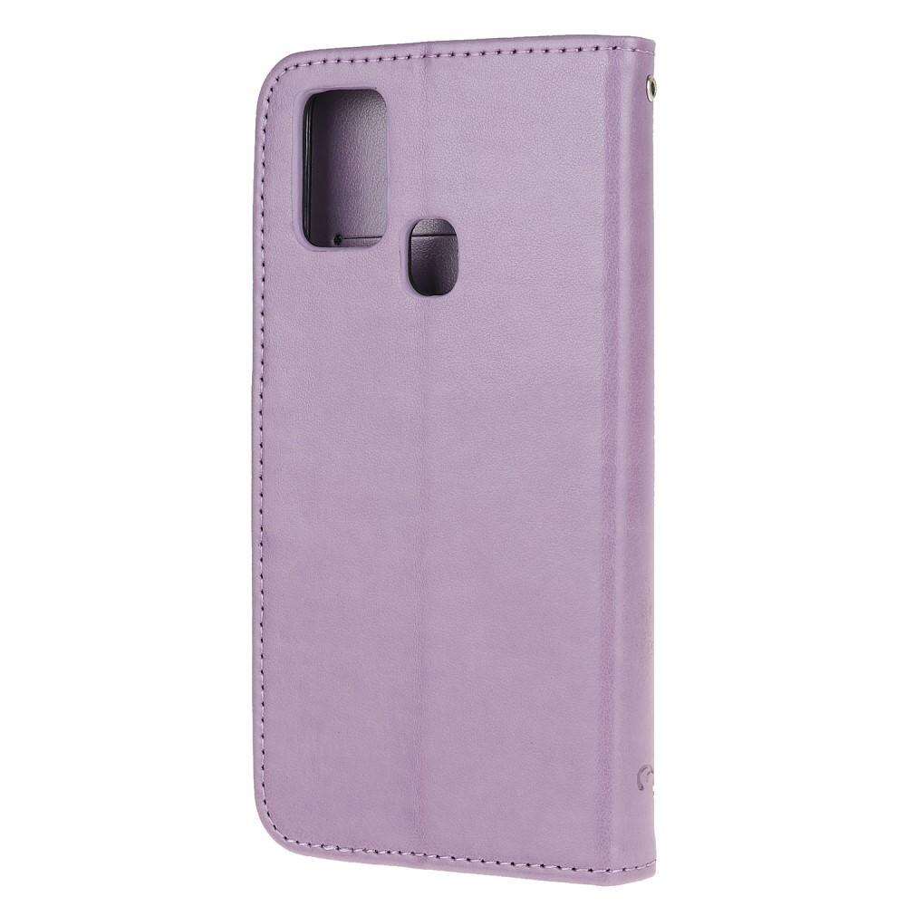 Nahkakotelo Perhonen  OnePlus Nord N100 Liila