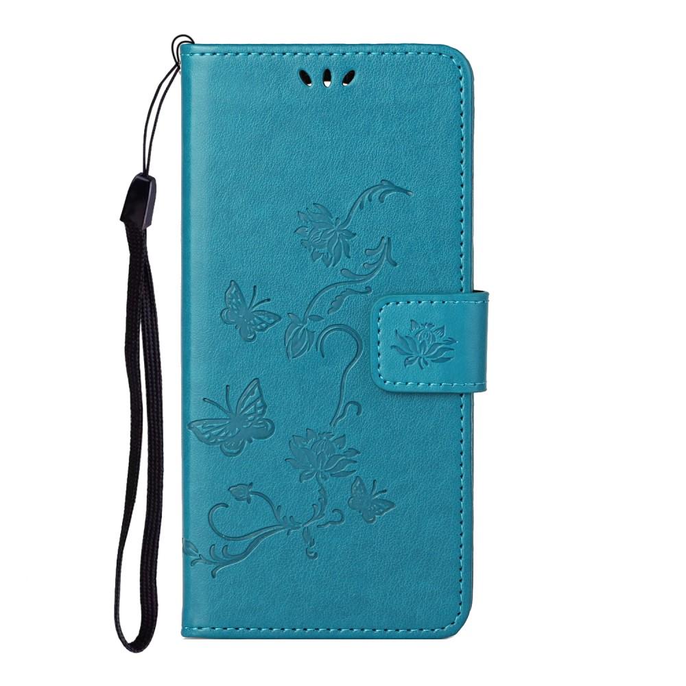 Nahkakotelo Perhonen Xiaomi Redmi Note 10 Pro Sininen