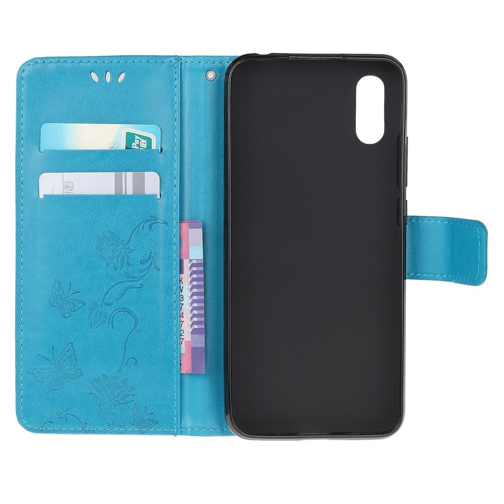 Nahkakotelo Perhonen Samsung Galaxy Xcover 5 Sininen