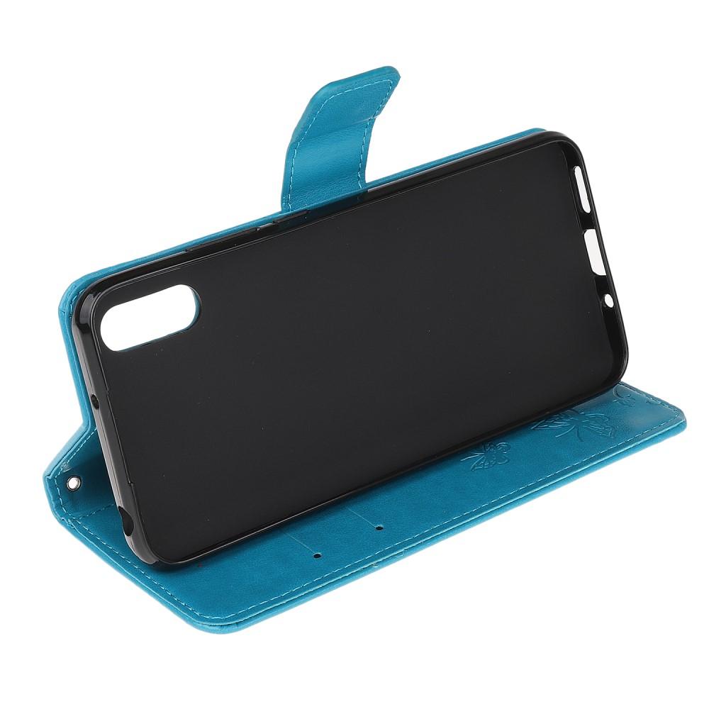Nahkakotelo Perhonen Samsung Galaxy Xcover 5 Sininen