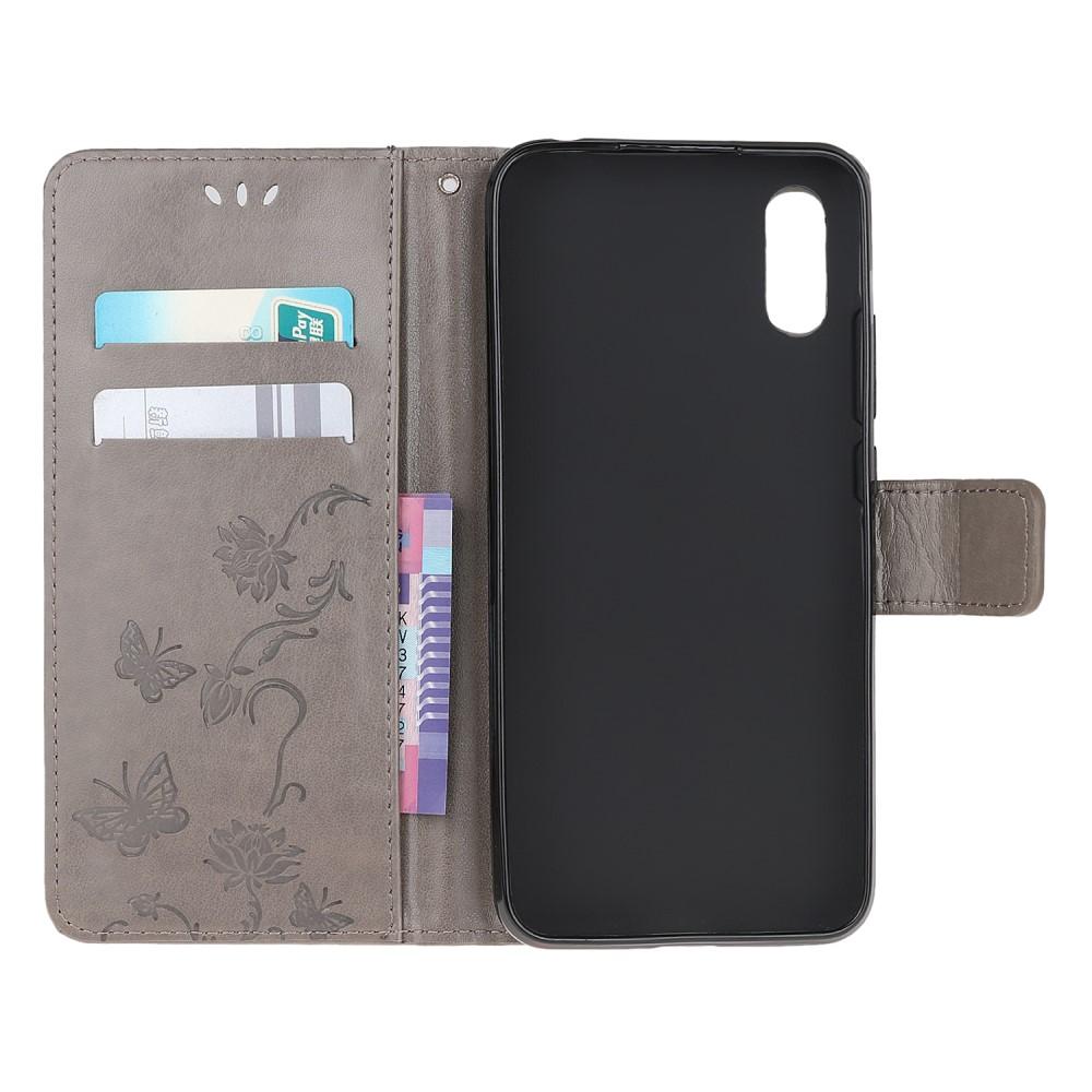 Nahkakotelo Perhonen Samsung Galaxy Xcover 5 Harmaa
