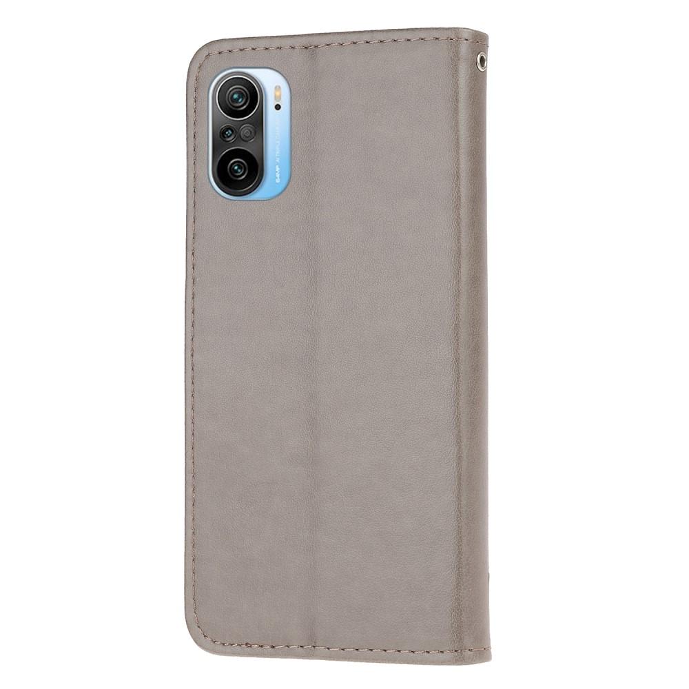 Nahkakotelo Perhonen Xiaomi Mi 11i Harmaa