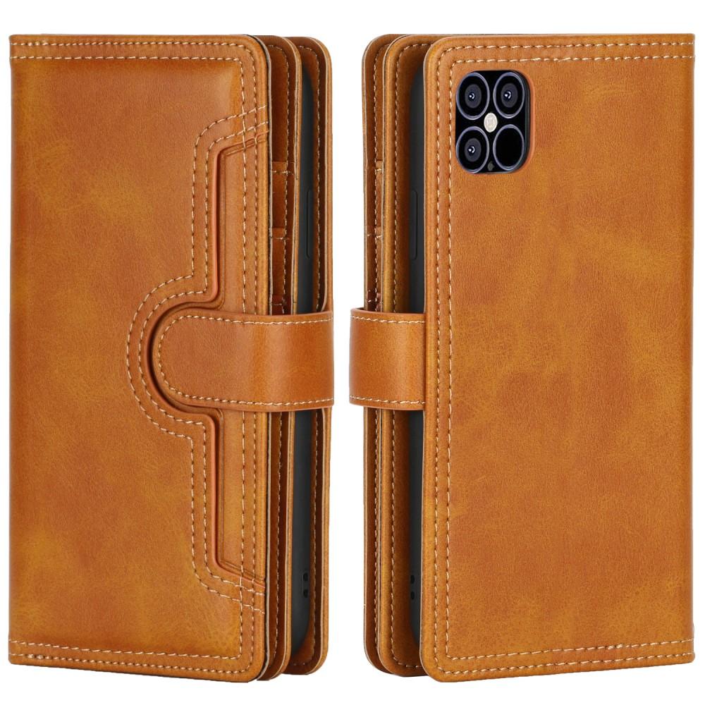 Suojakotelo Multi-slot iPhone 12/12 Pro cognac