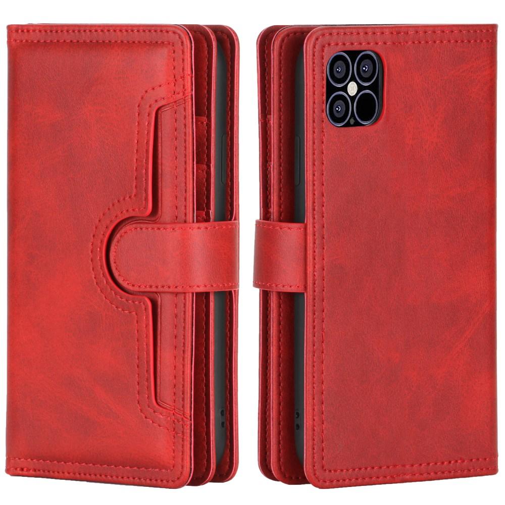 Suojakotelo Multi-slot iPhone 12/12 Pro punainen