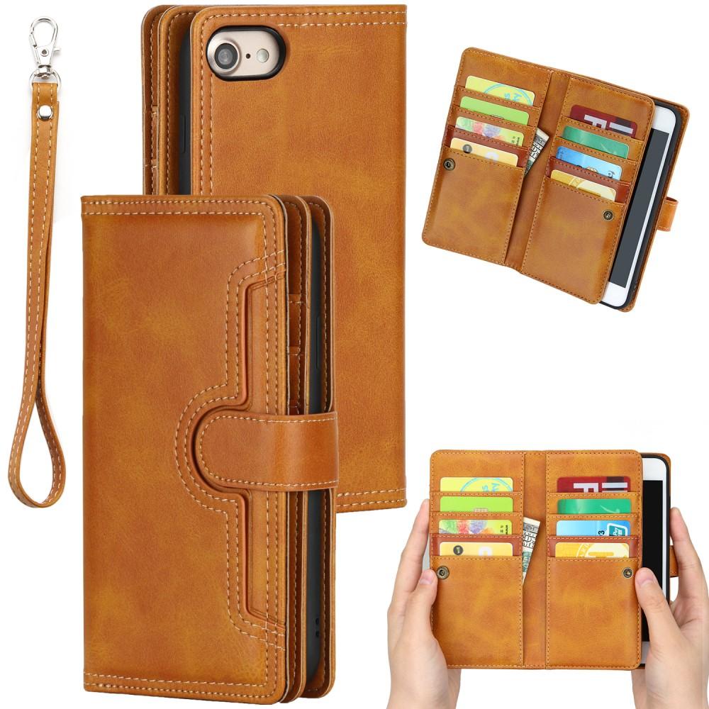 Suojakotelo Multi-slot iPhone SE (2020) cognac