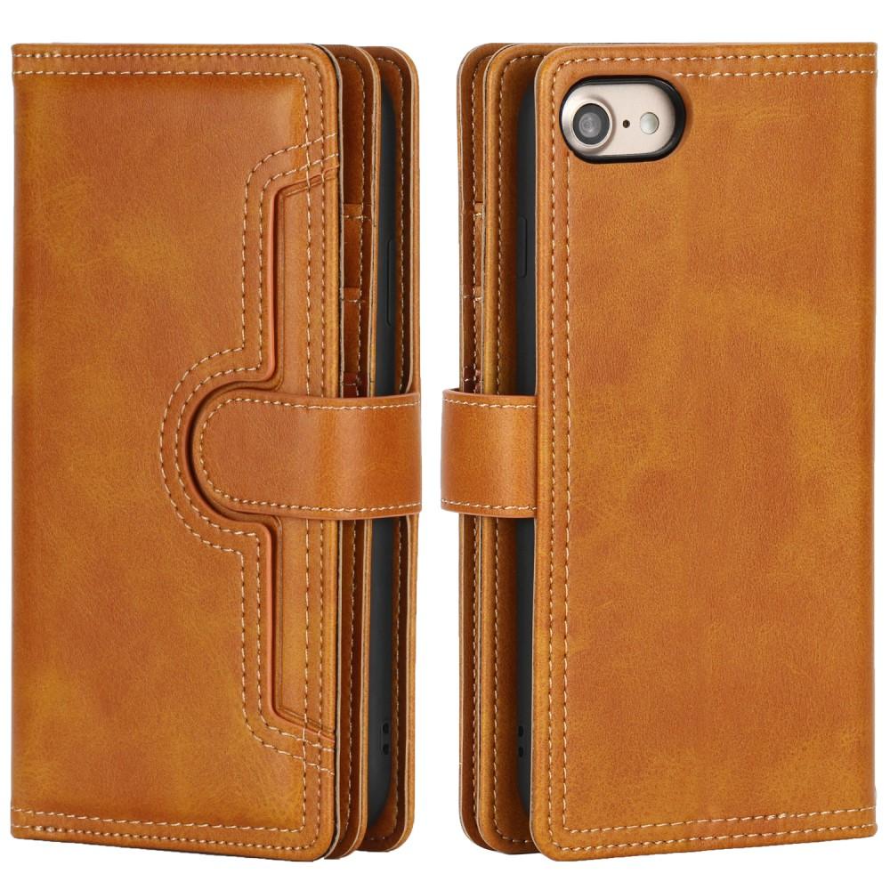 Suojakotelo Multi-slot iPhone 8 cognac