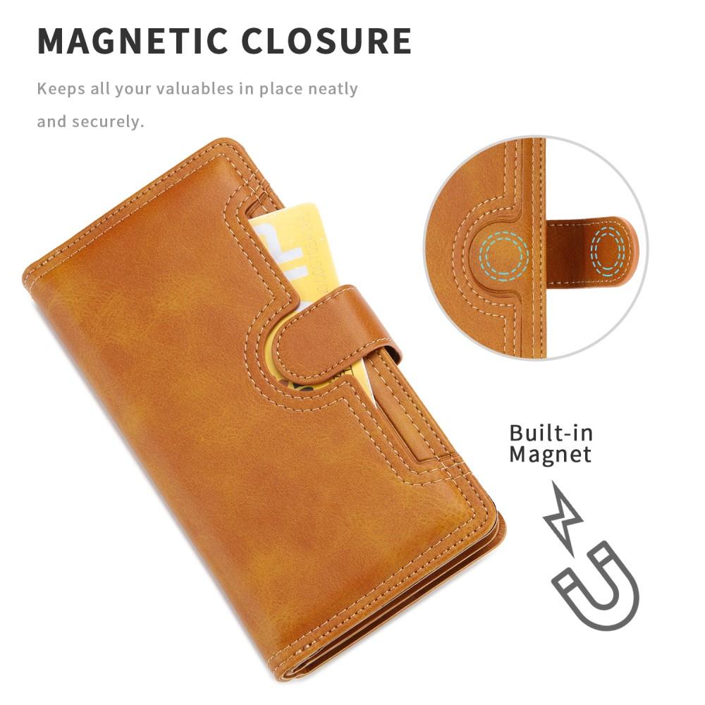 Suojakotelo Multi-slot iPhone 8 cognac