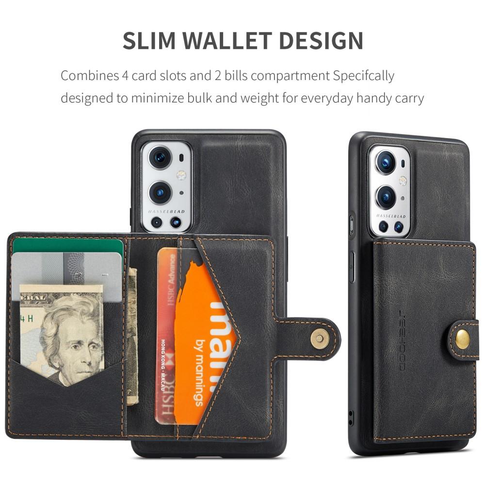 Magnetic Wallet Card Case OnePlus 9 Pro Black