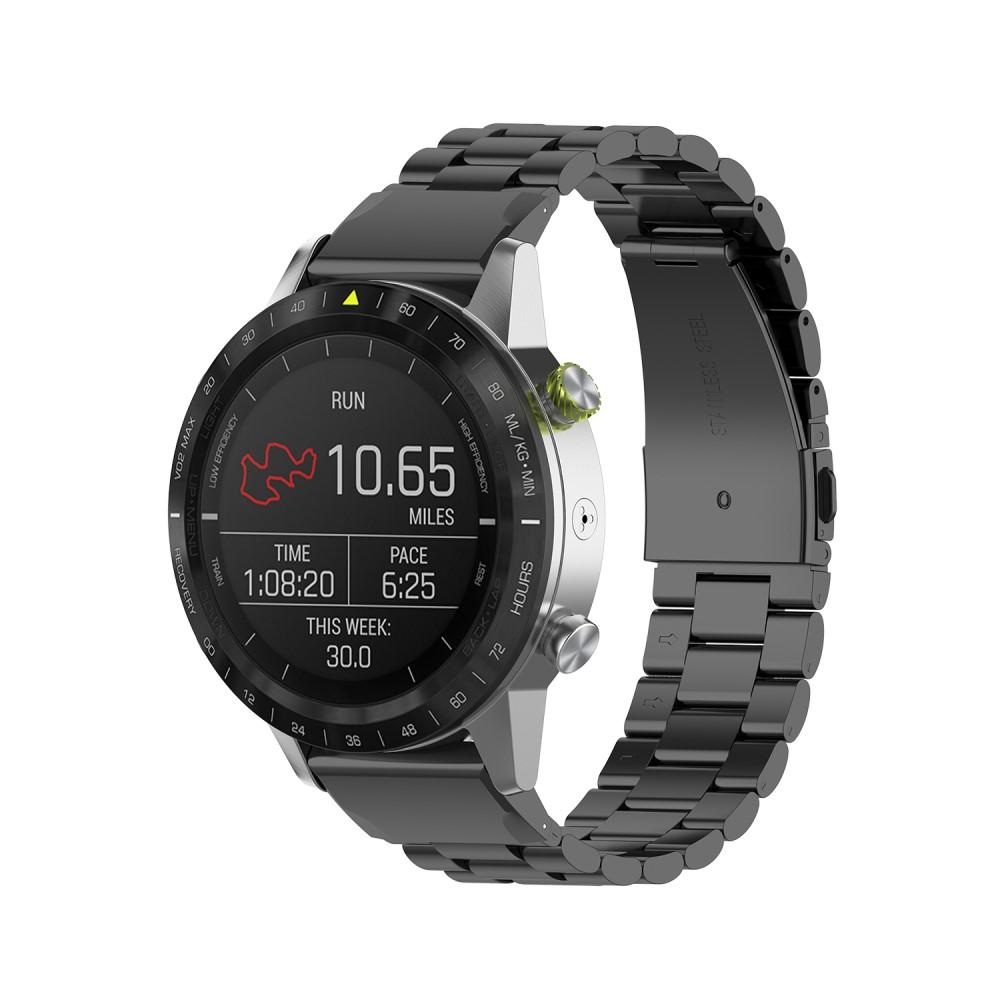 Metalliranneke Garmin Fenix 5X/5X Plus musta