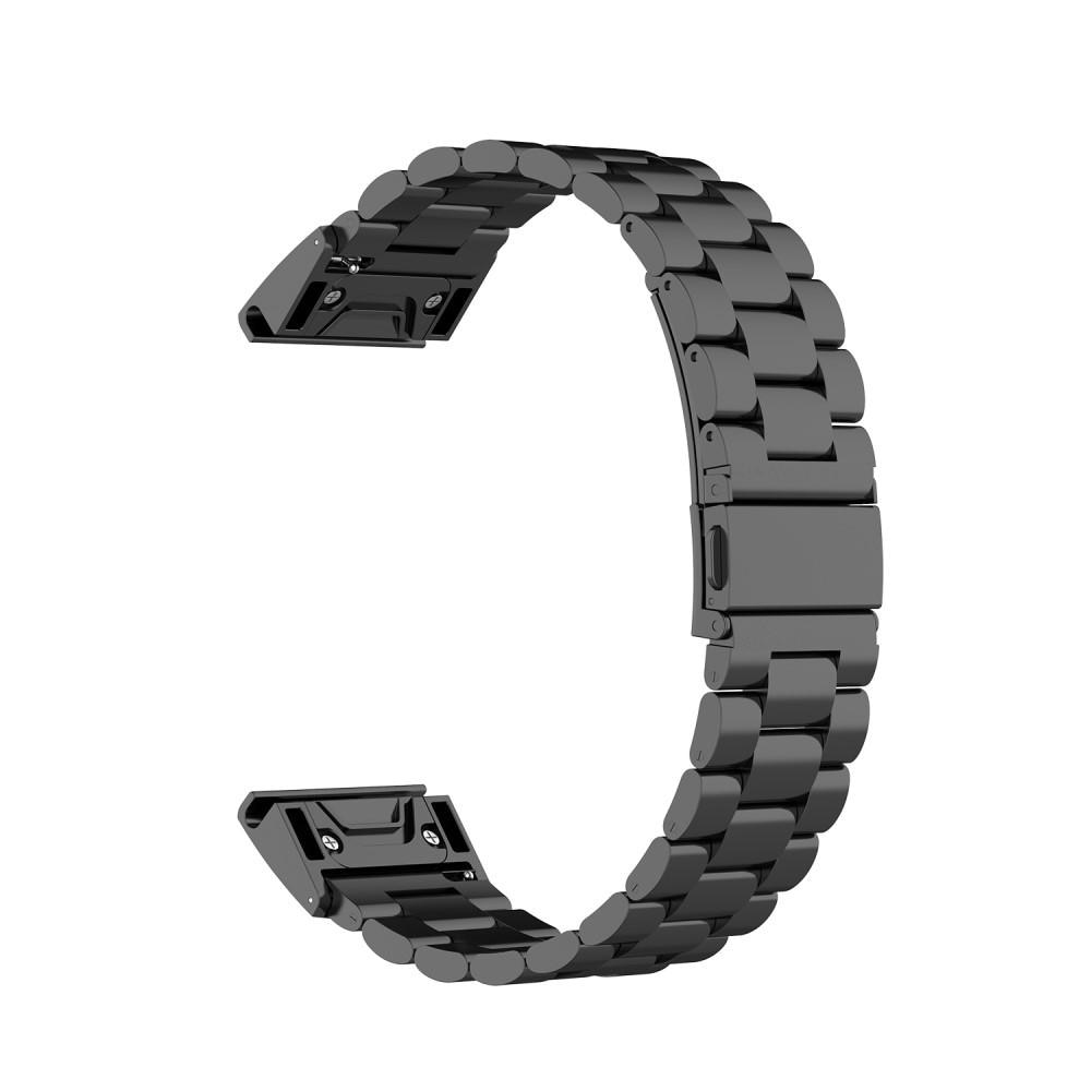 Metalliranneke Garmin Fenix 5X/5X Plus musta