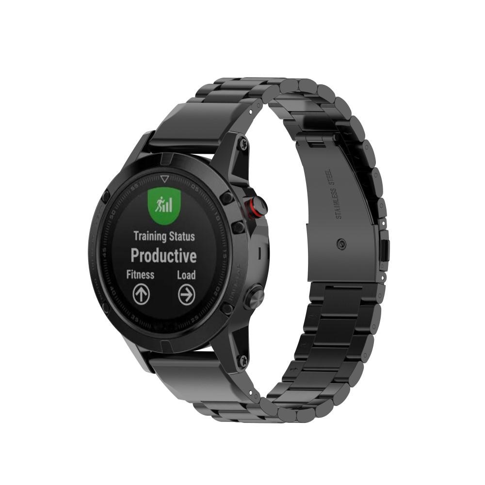 Metalliranneke Garmin Epix 47mm Gen 2 musta