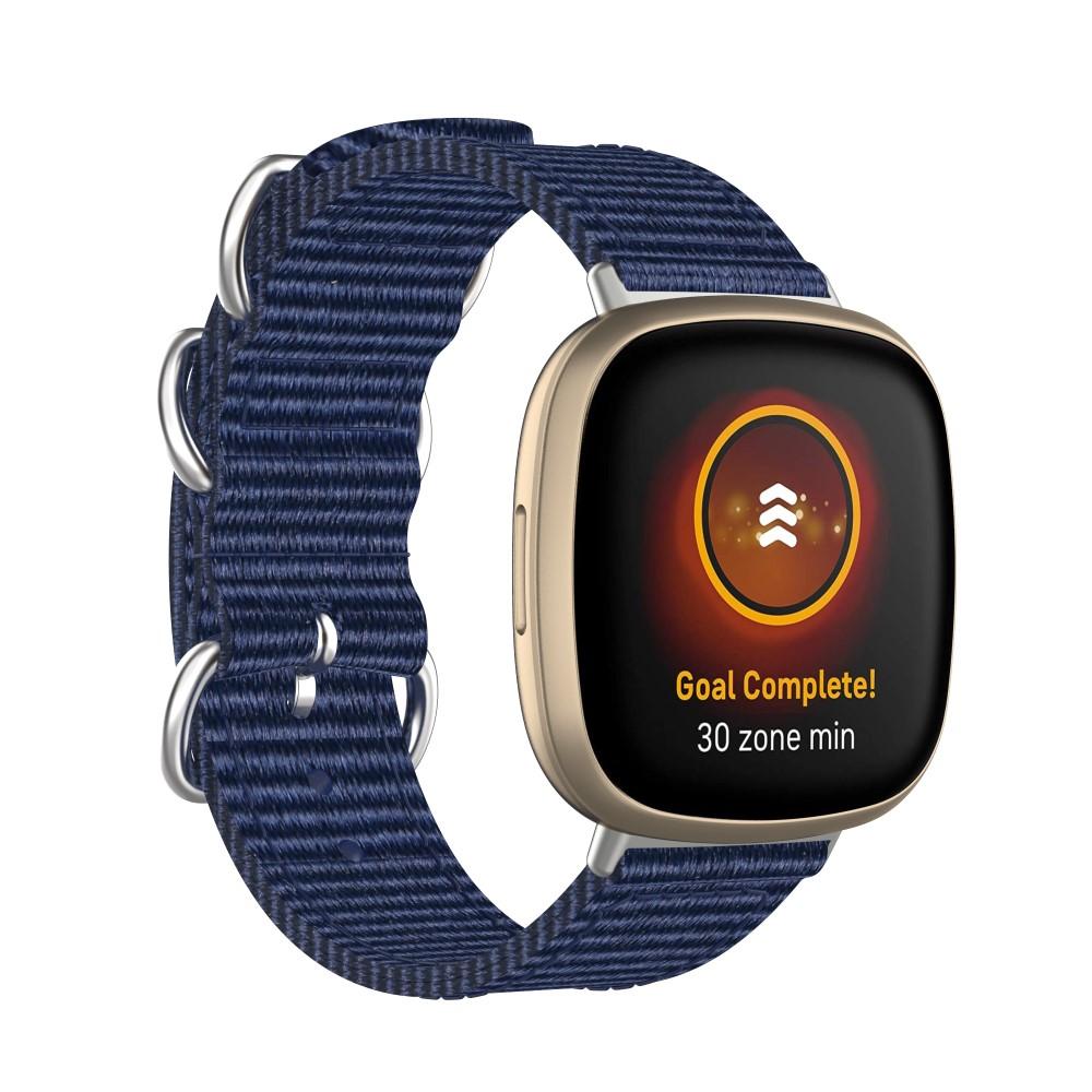 Fitbit Versa 3/Sense Natoranneke Sininen