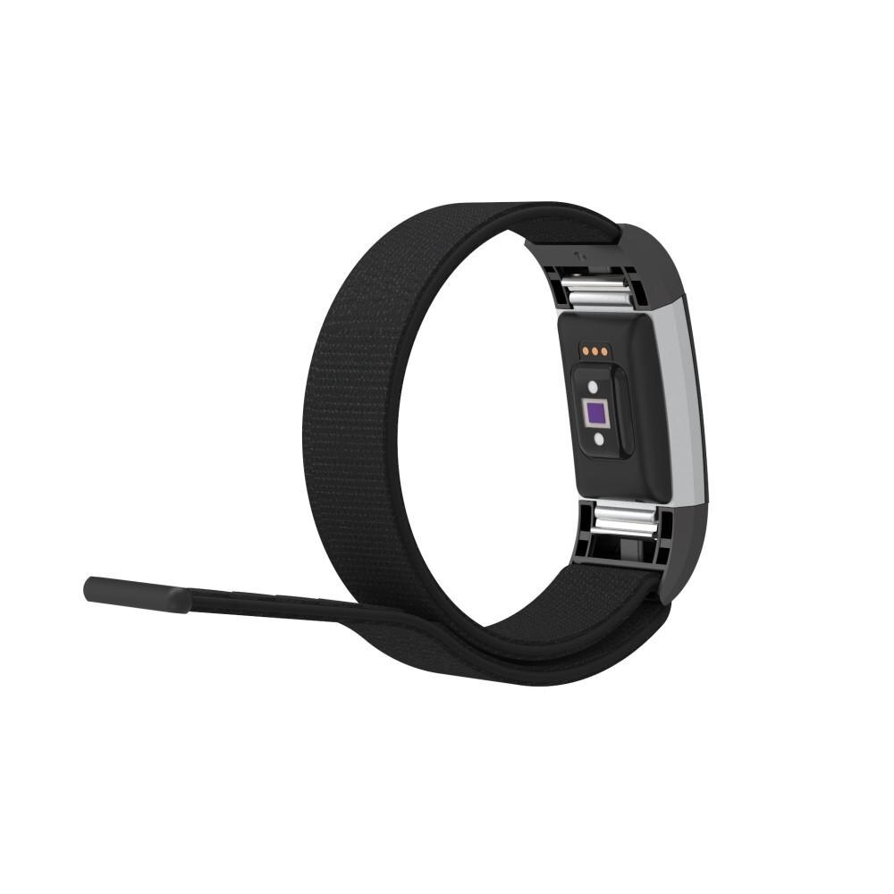 Nailonranneke Fitbit Charge 2 Musta