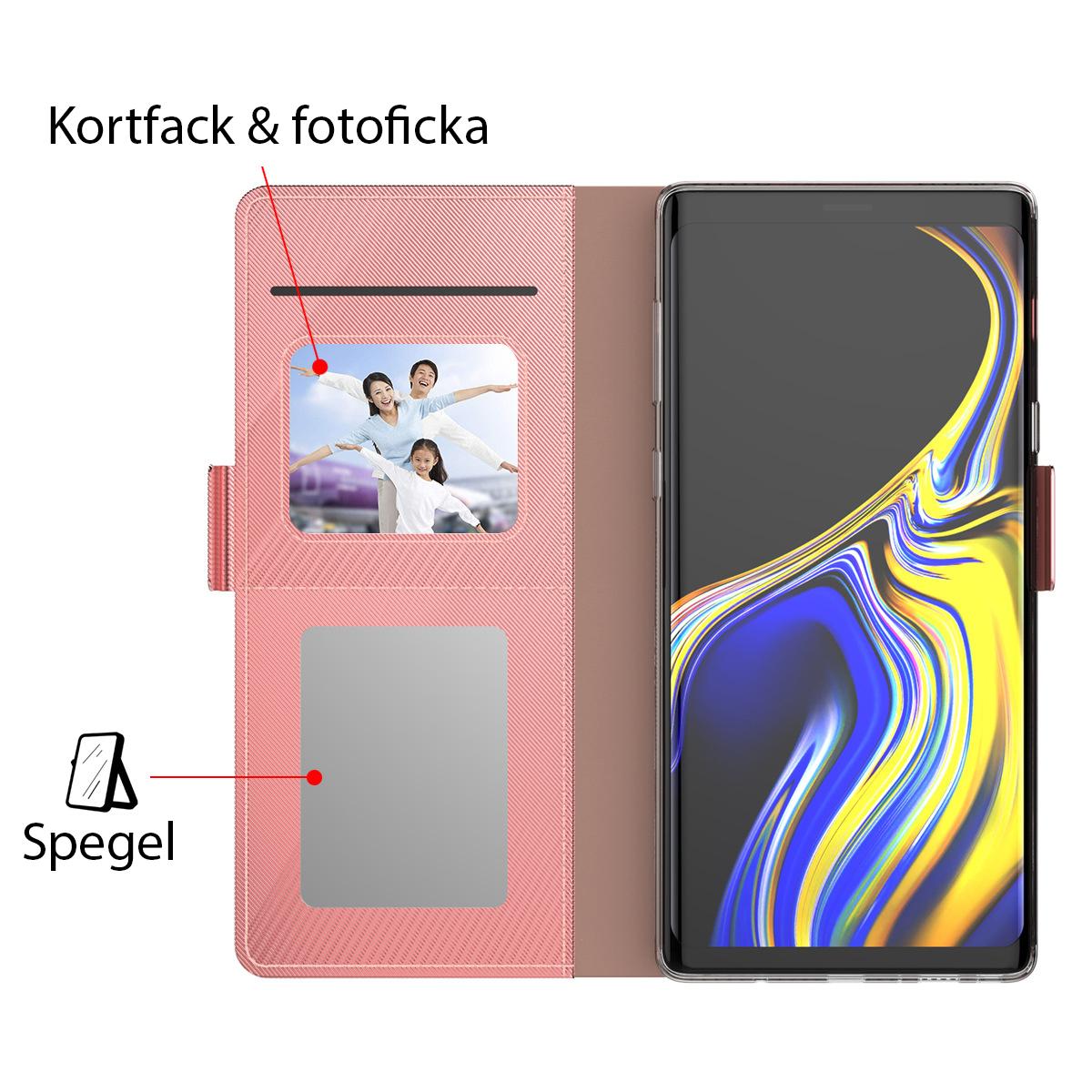 Suojakotelo Peili Galaxy Note 20 Ultra Vaaleanpunainen