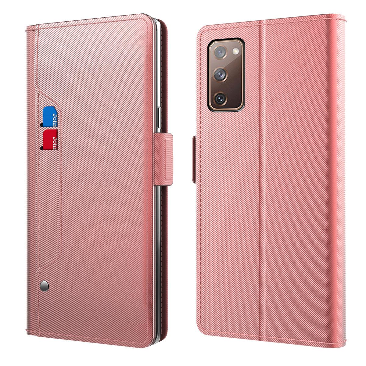 Suojakotelo Peili Samsung Galaxy S20 FE Vaaleanpunainen