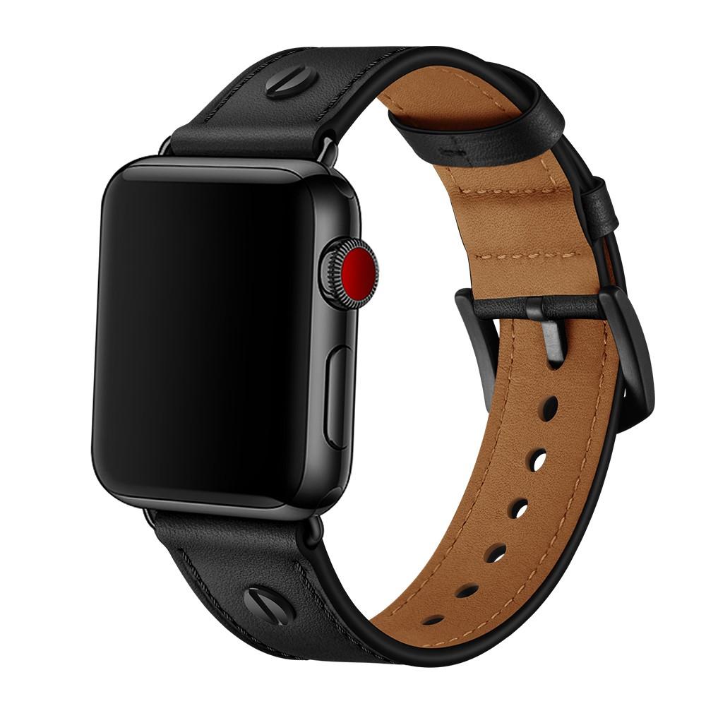 Premium Stud Watch Band Apple Watch 45mm Series 9 Black