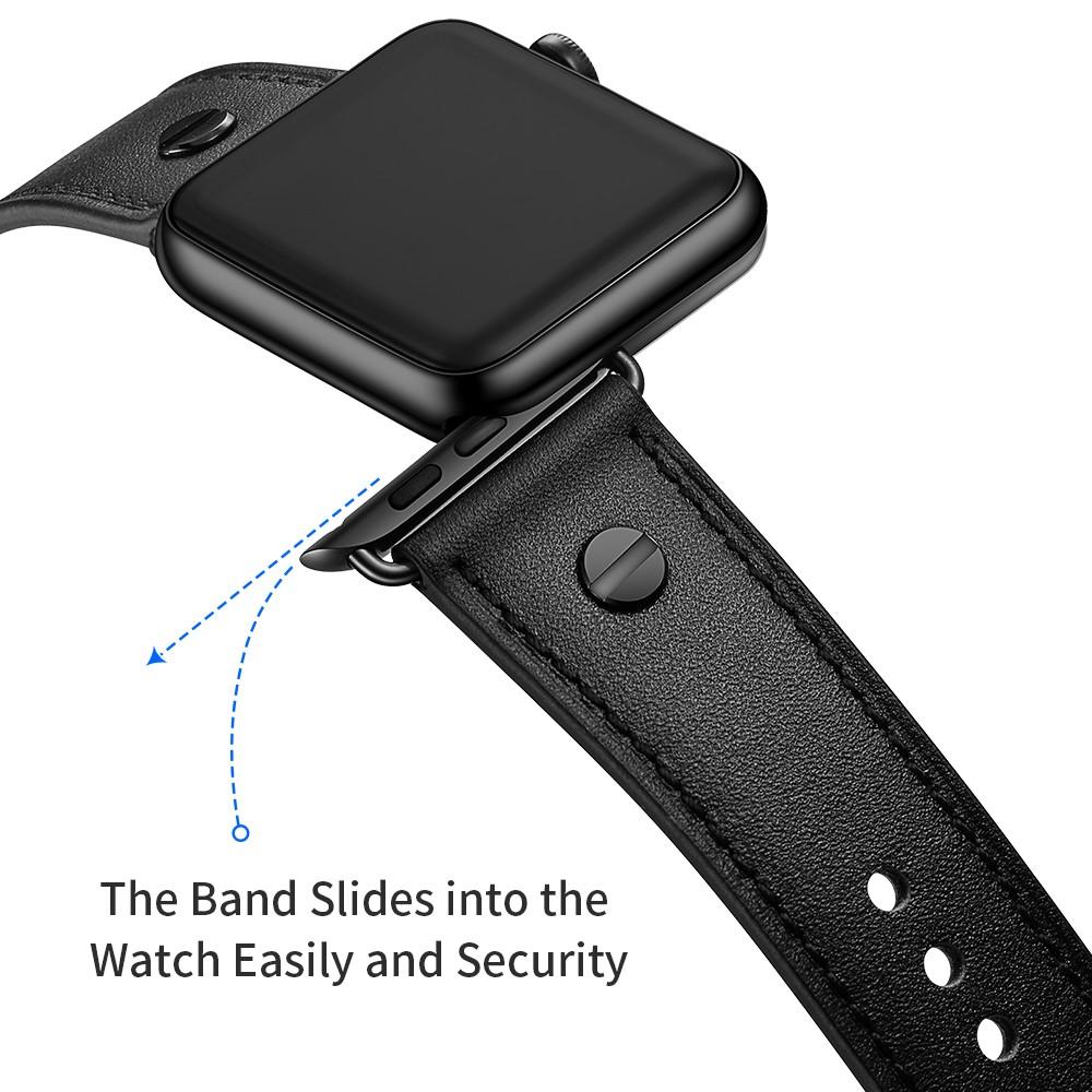 Premium Stud Watch Band Apple Watch 45mm Series 9 Black