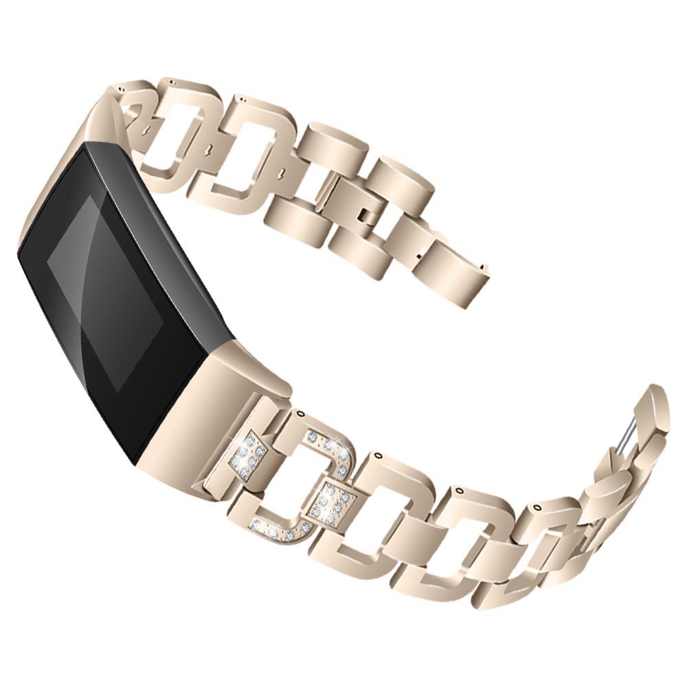 Rhinestone Bracelet Fitbit Charge 3/4 Gold
