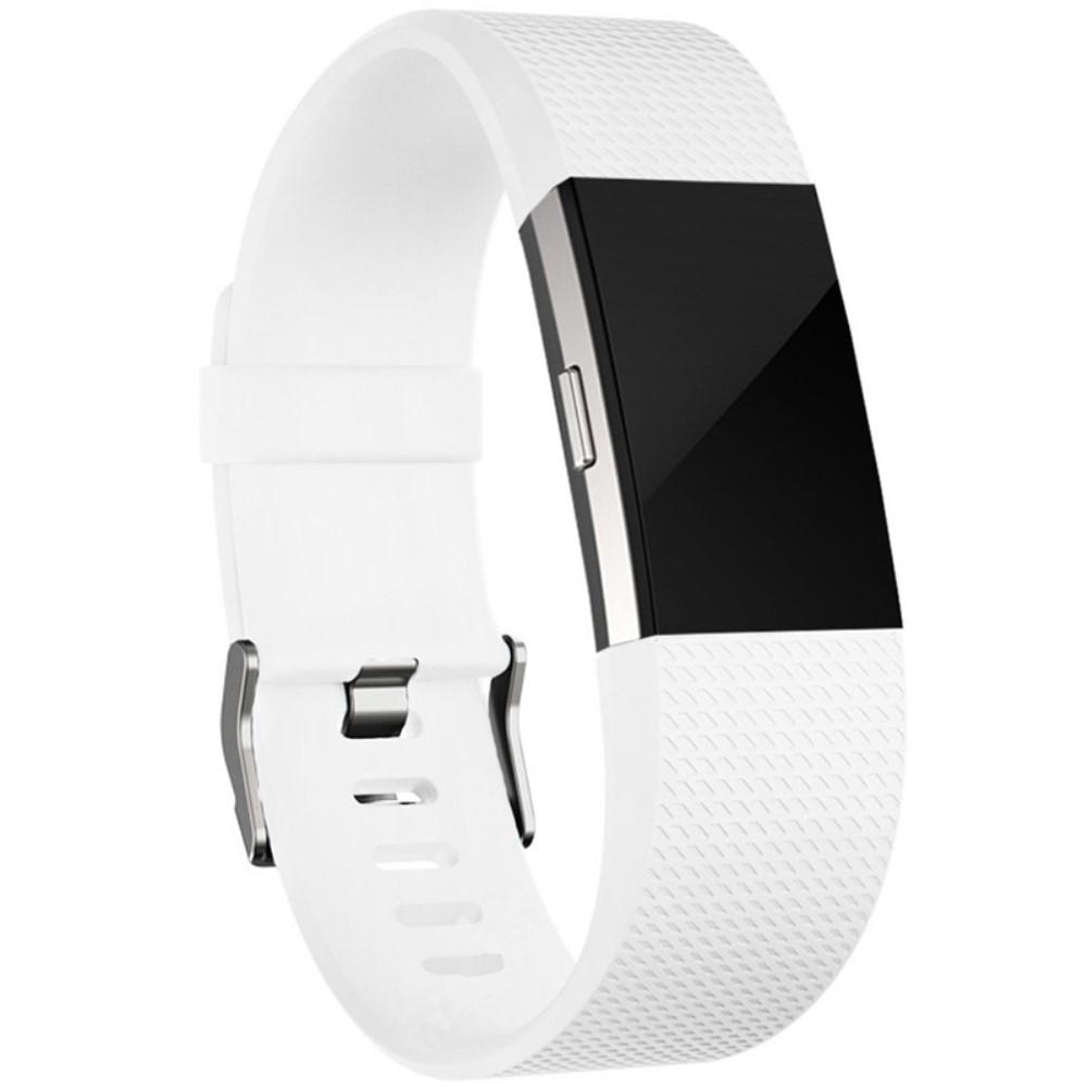 Silikoniranneke Fitbit Charge 2 valkoinen