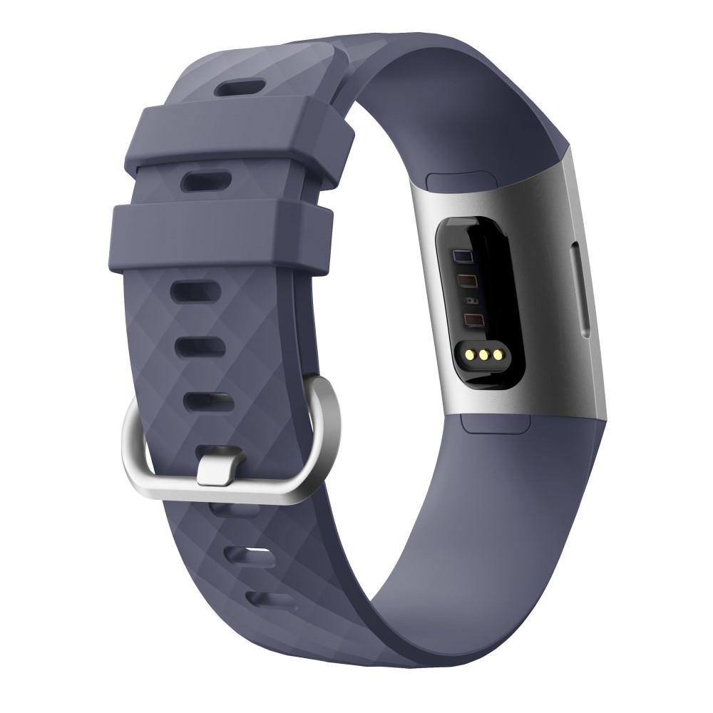 Silikoniranneke Fitbit Charge 3/Charge 4 Liila