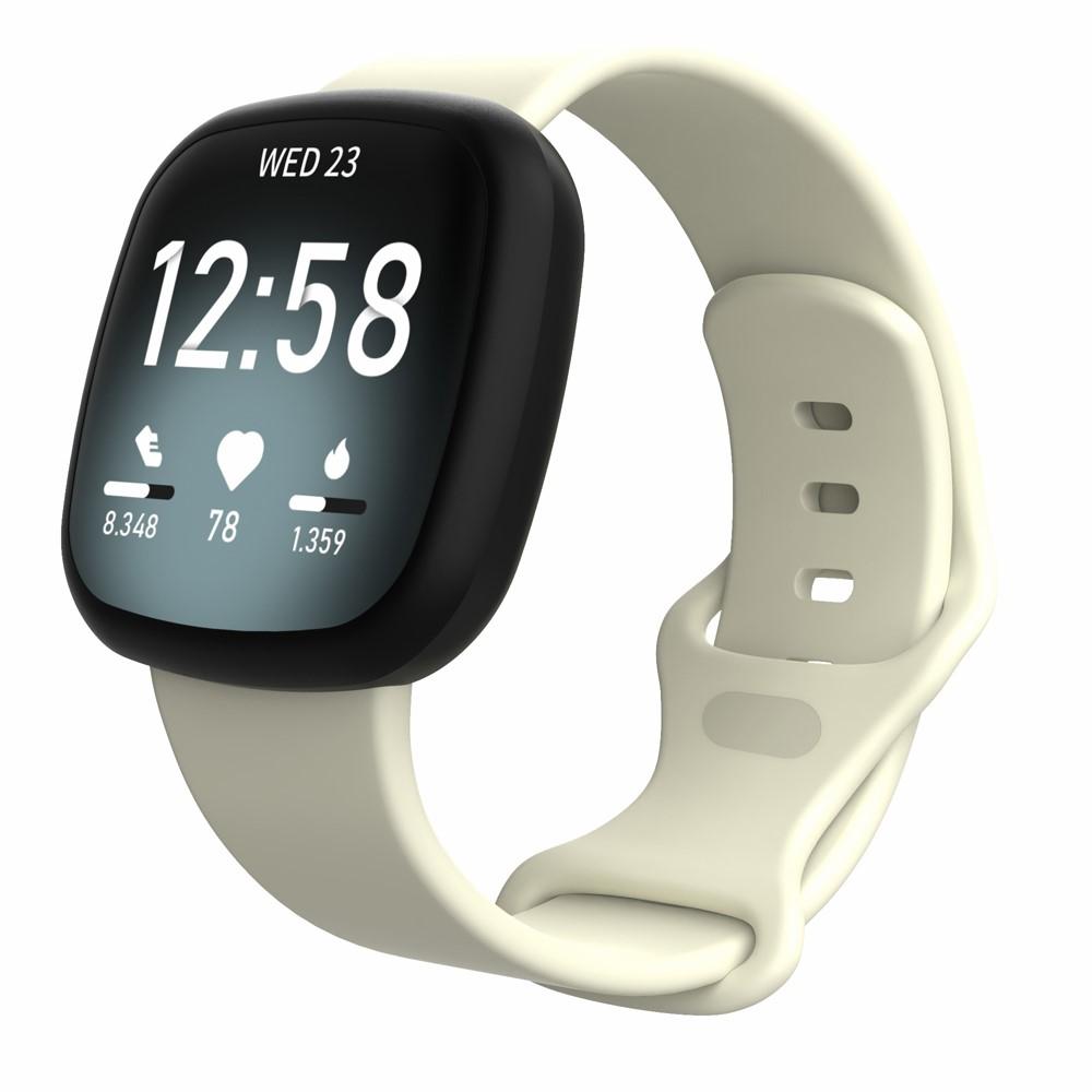 Silikoniranneke Fitbit Versa 3/Sense beige (Small)