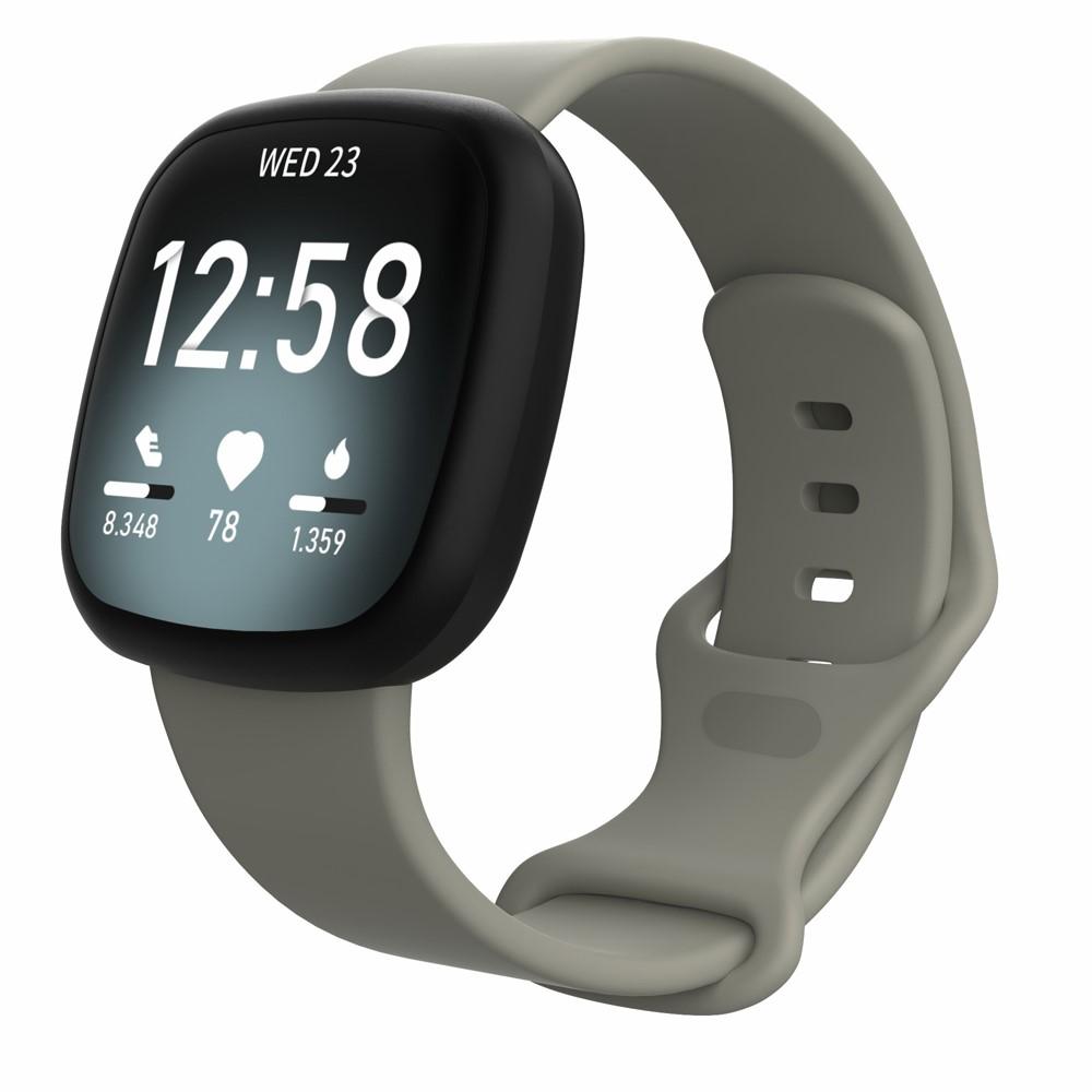 Silikoniranneke Fitbit Versa 3/Sense harmaa (Small)