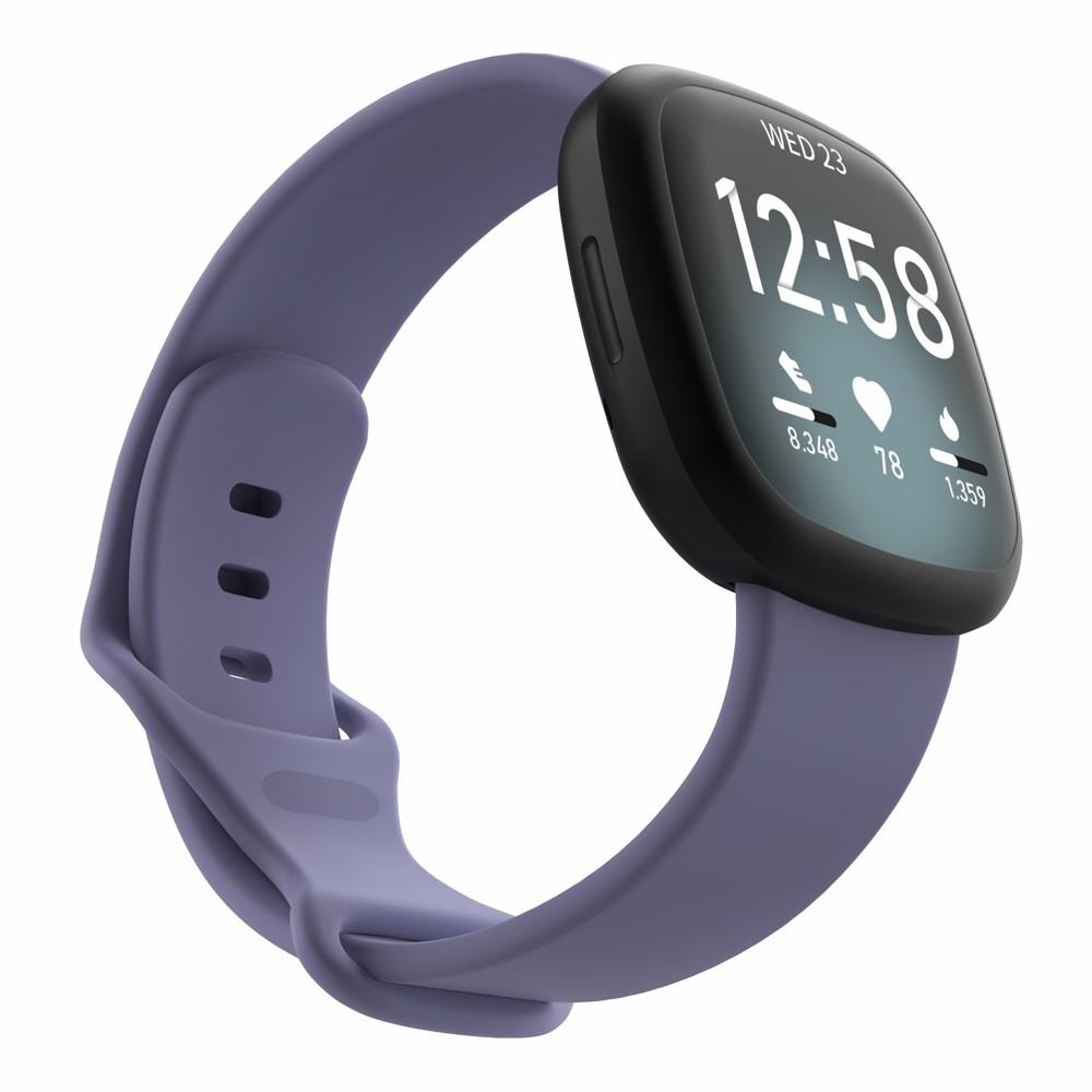 Silikoniranneke Fitbit Versa 3/Sense liila (Small)