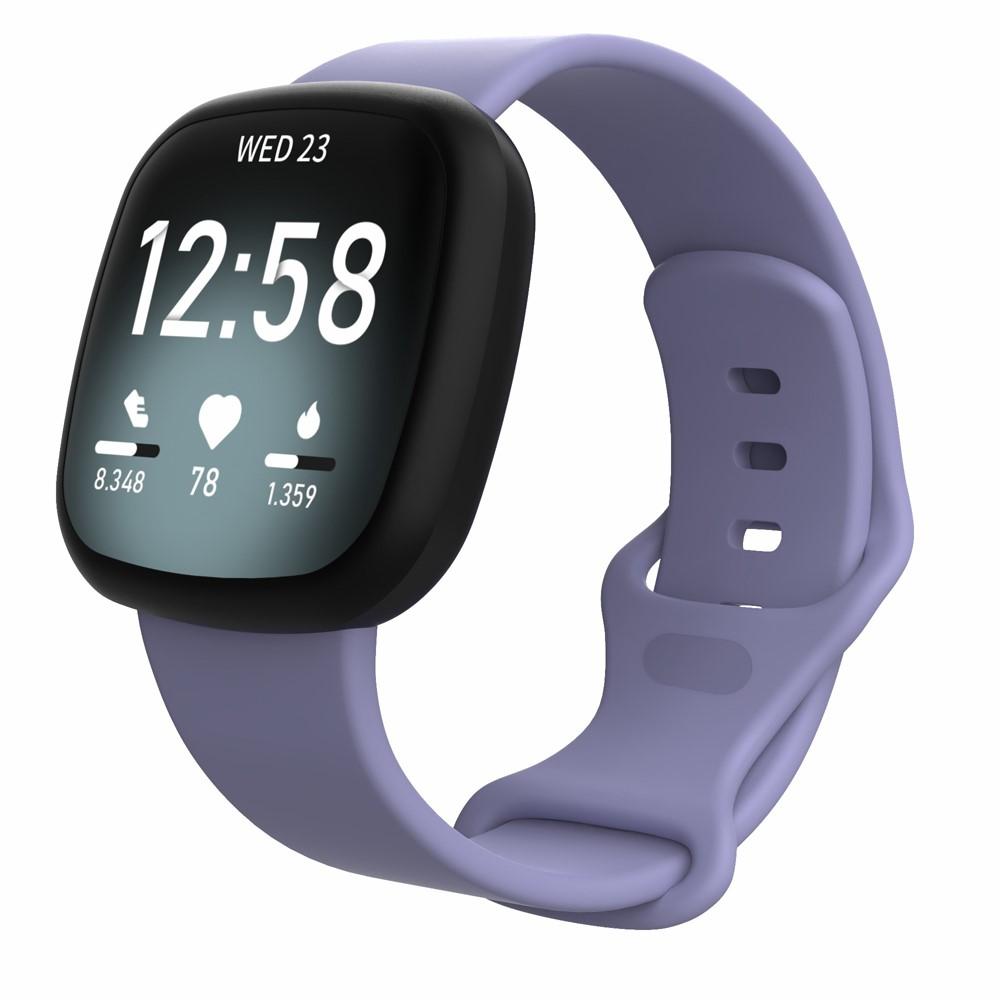 Silikoniranneke Fitbit Versa 3/Sense liila (Small)