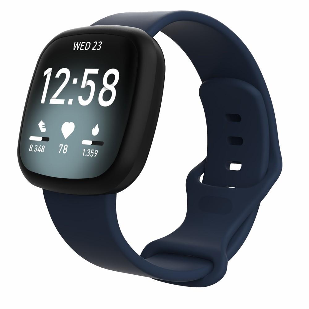 Silikoniranneke Fitbit Versa 3/Sense sininen (Small)