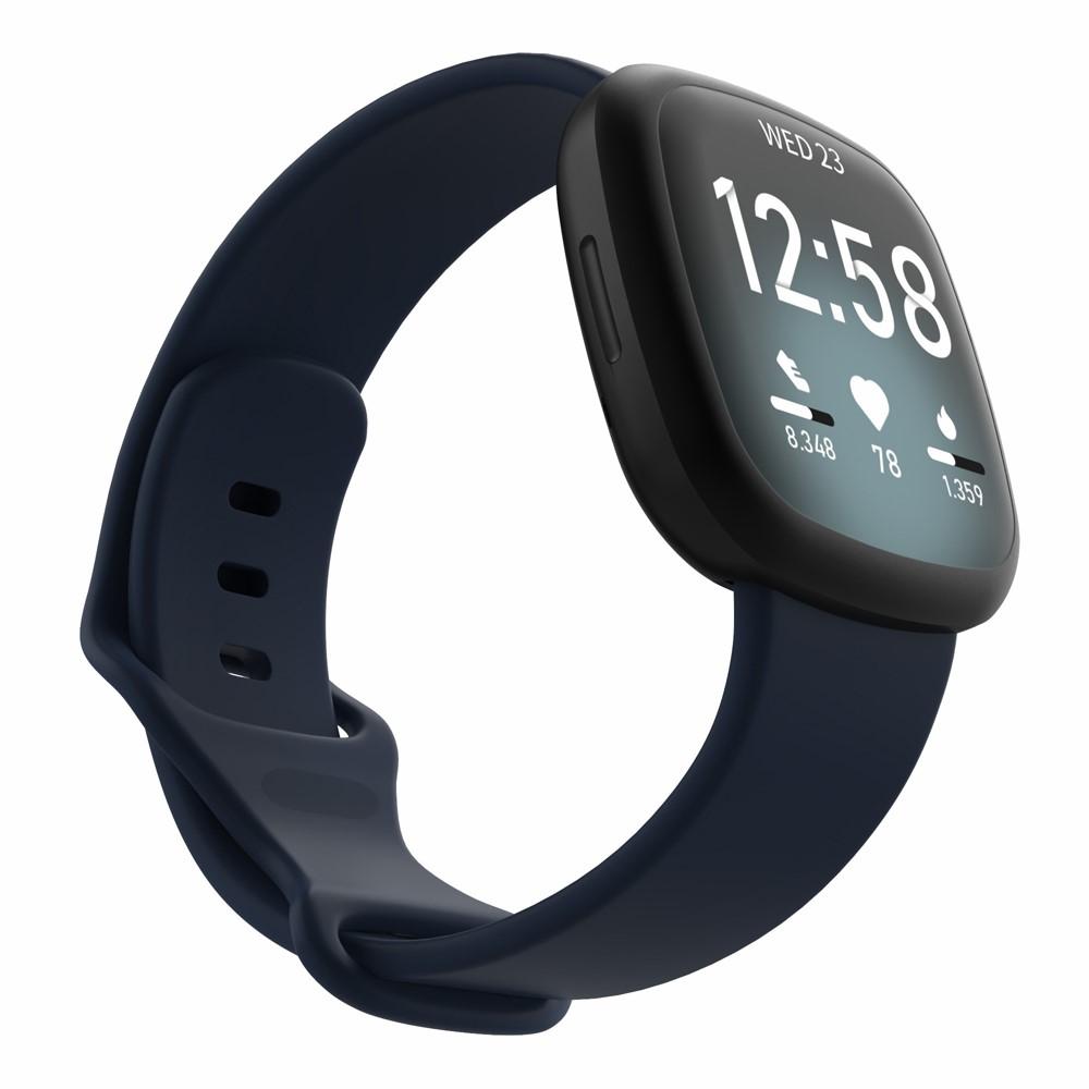 Silikoniranneke Fitbit Versa 3/Sense sininen (Small)