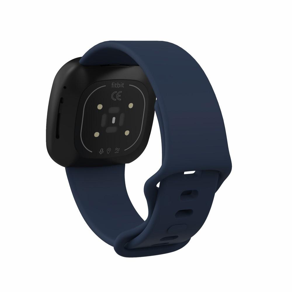 Silikoniranneke Fitbit Versa 3/Sense sininen (Small)