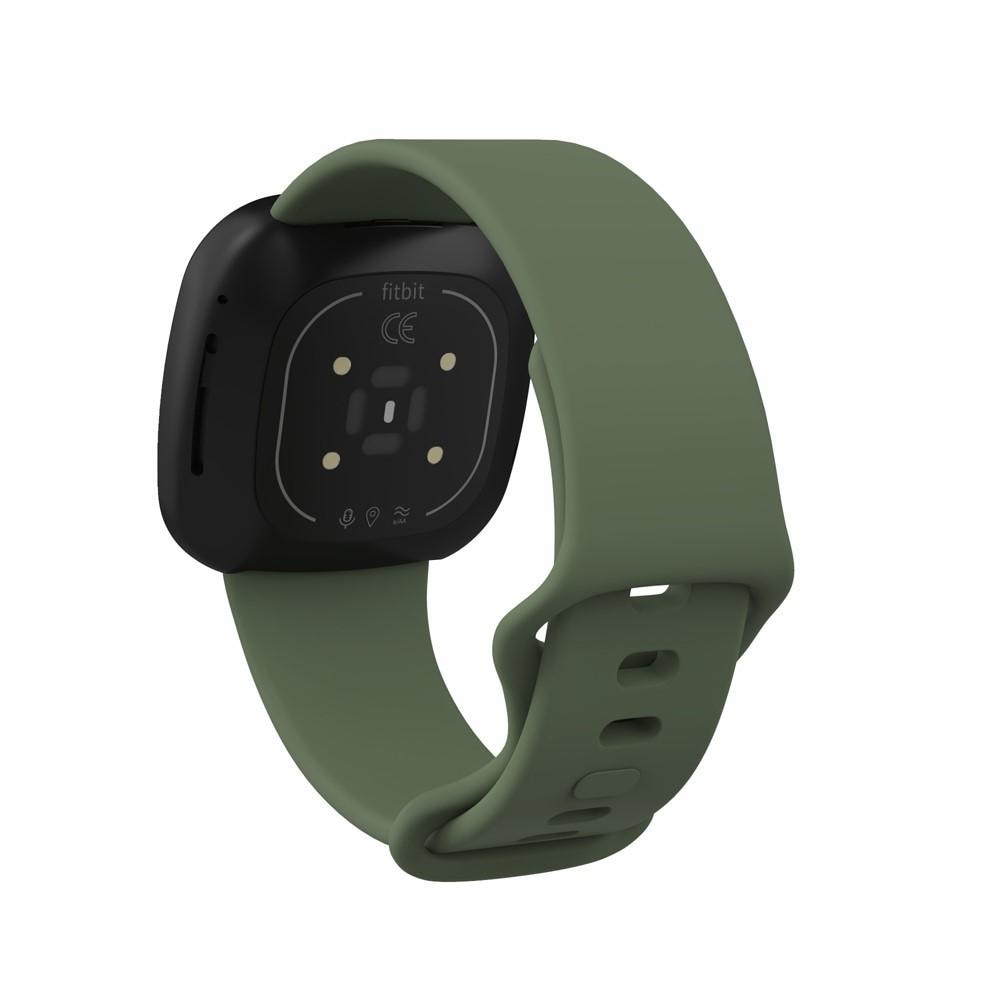 Silikoniranneke Fitbit Versa 3/Sense vihreä (Small)