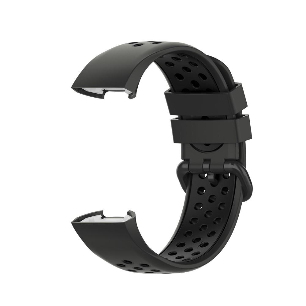 Silikoniranneke Urheilu Fitbit Charge 3/4 harmaa