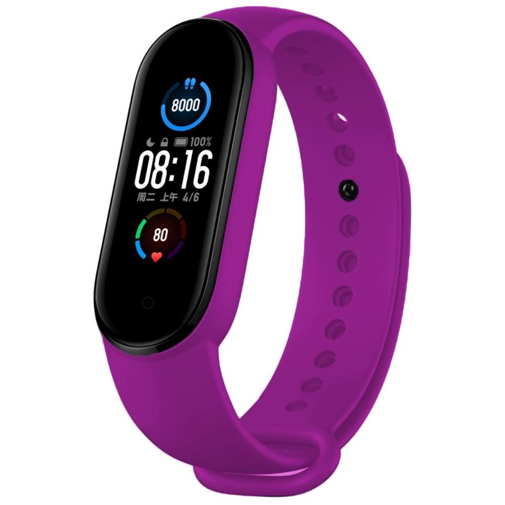 Silikoniranneke Xiaomi Mi Band 5/6 liila