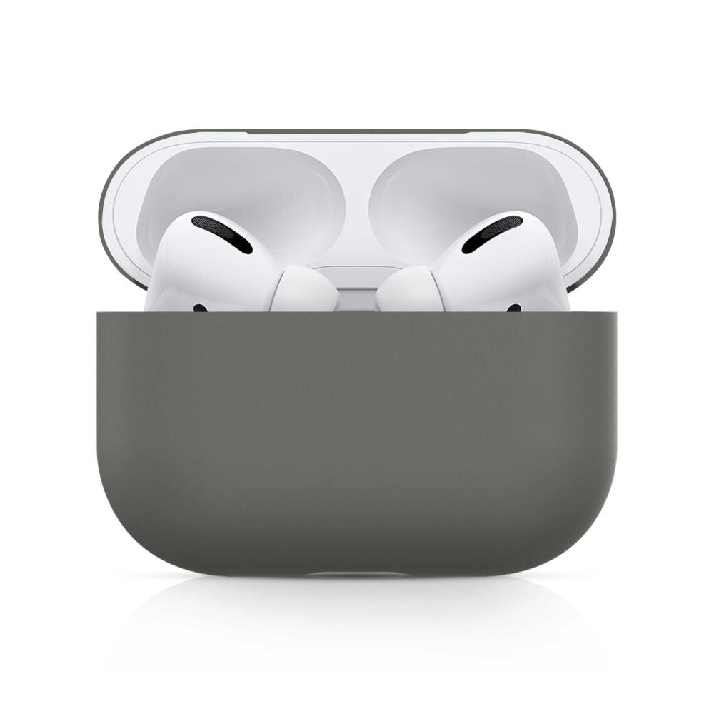 Silikonikotelo Apple AirPods Pro harmaa