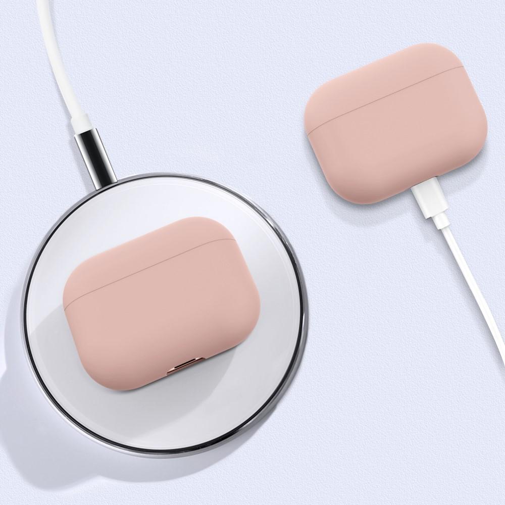 Silikonikotelo Apple AirPods Pro vaaleanpunainen