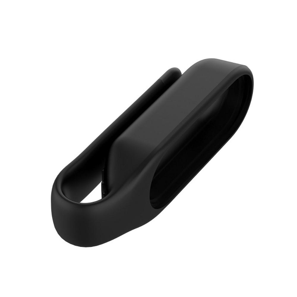 Xiaomi Mi Band 3/4 Silikonipidike/clip Musta