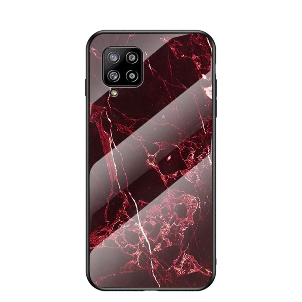 Panssarilasi Kuori Samsung Galaxy A42 5G punainen marmori