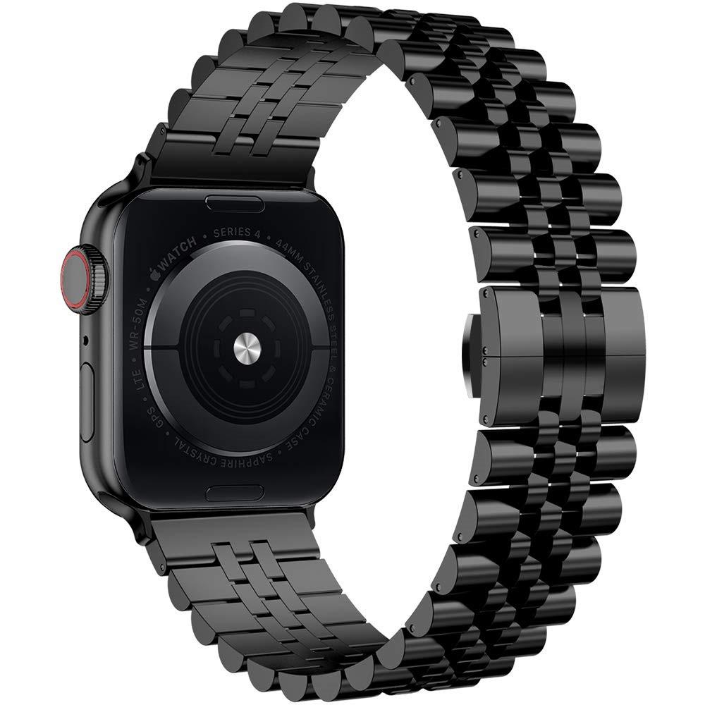 Apple Watch 45mm Series 8 Stainless Steel Bracelet Black
