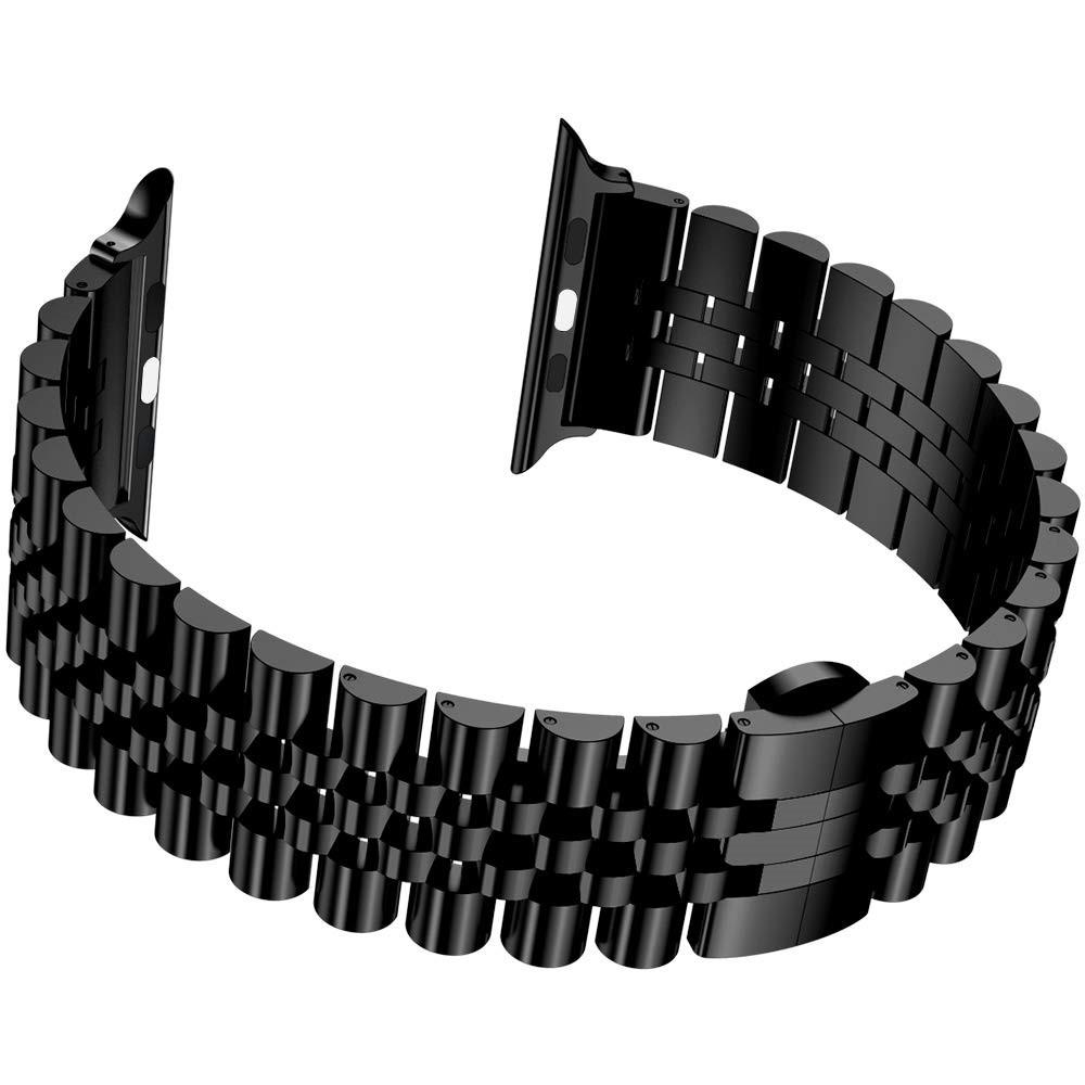 Apple Watch 45mm Series 9 Stainless Steel Bracelet musta