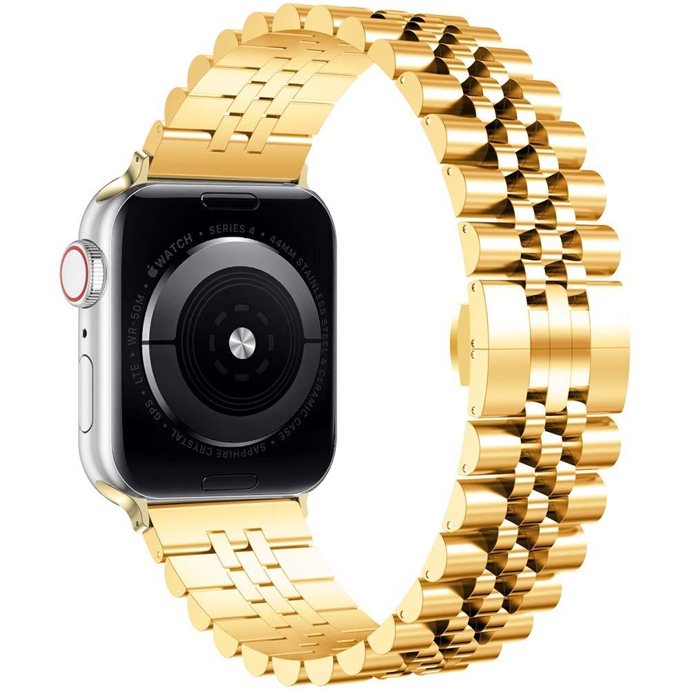 Apple Watch 45mm Series 8 Stainless Steel Bracelet Gold