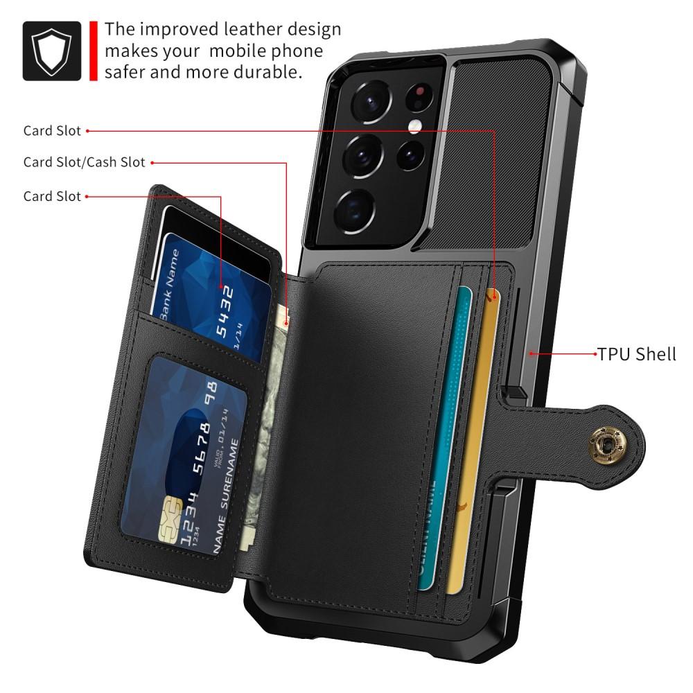 Tough Multi-slot Case Galaxy S21 Ultra musta