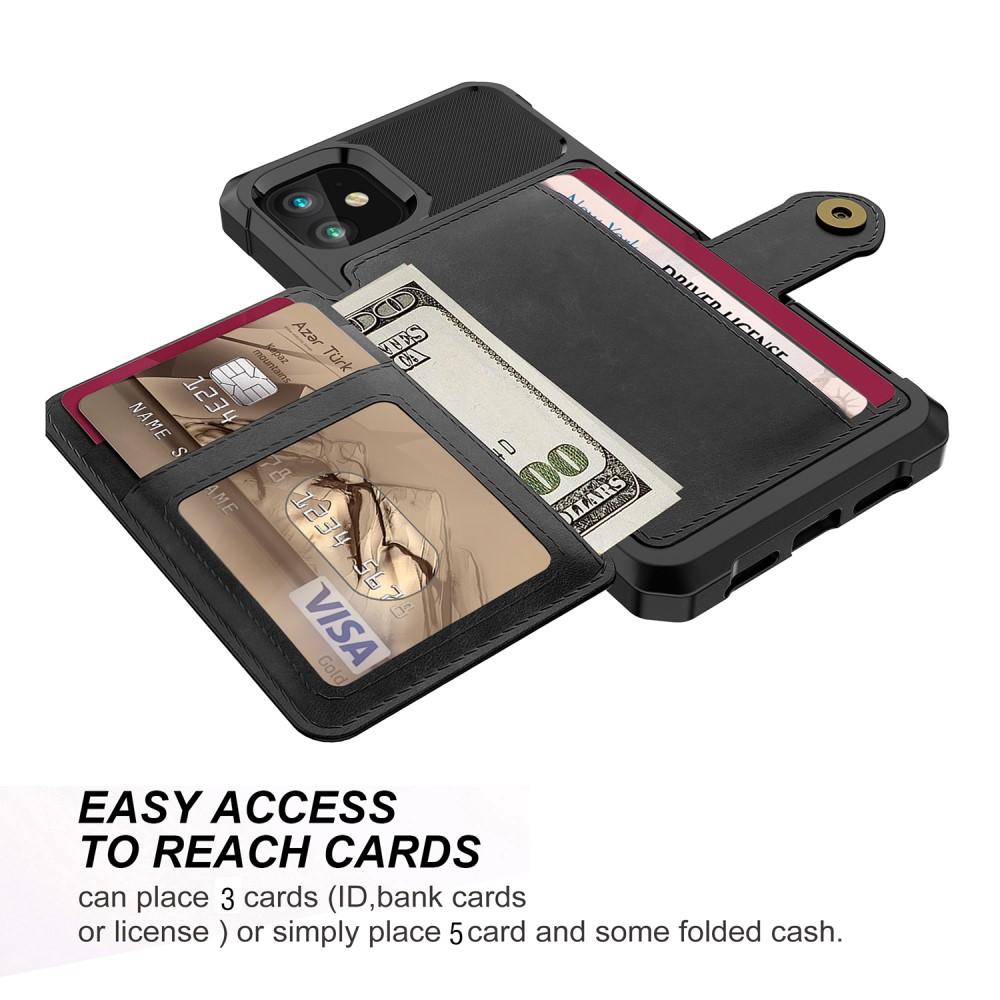 Tough Multi-slot Case iPhone 12/iPhone 12 Pro Musta