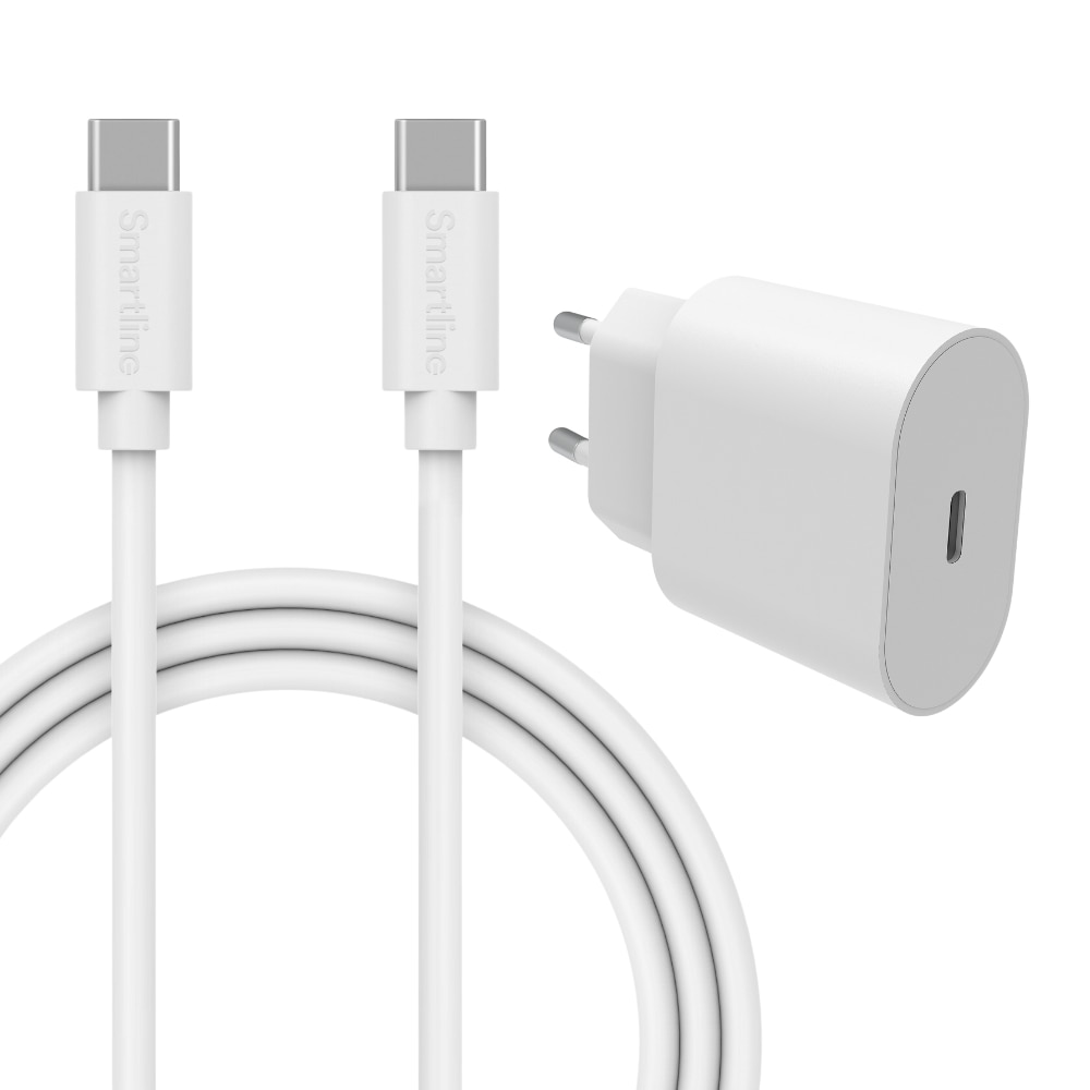 Xiaomi Redmi 12 5G Täydellinen laturi - 2 metrin johto ja seinälaturi USB-C - Smartline