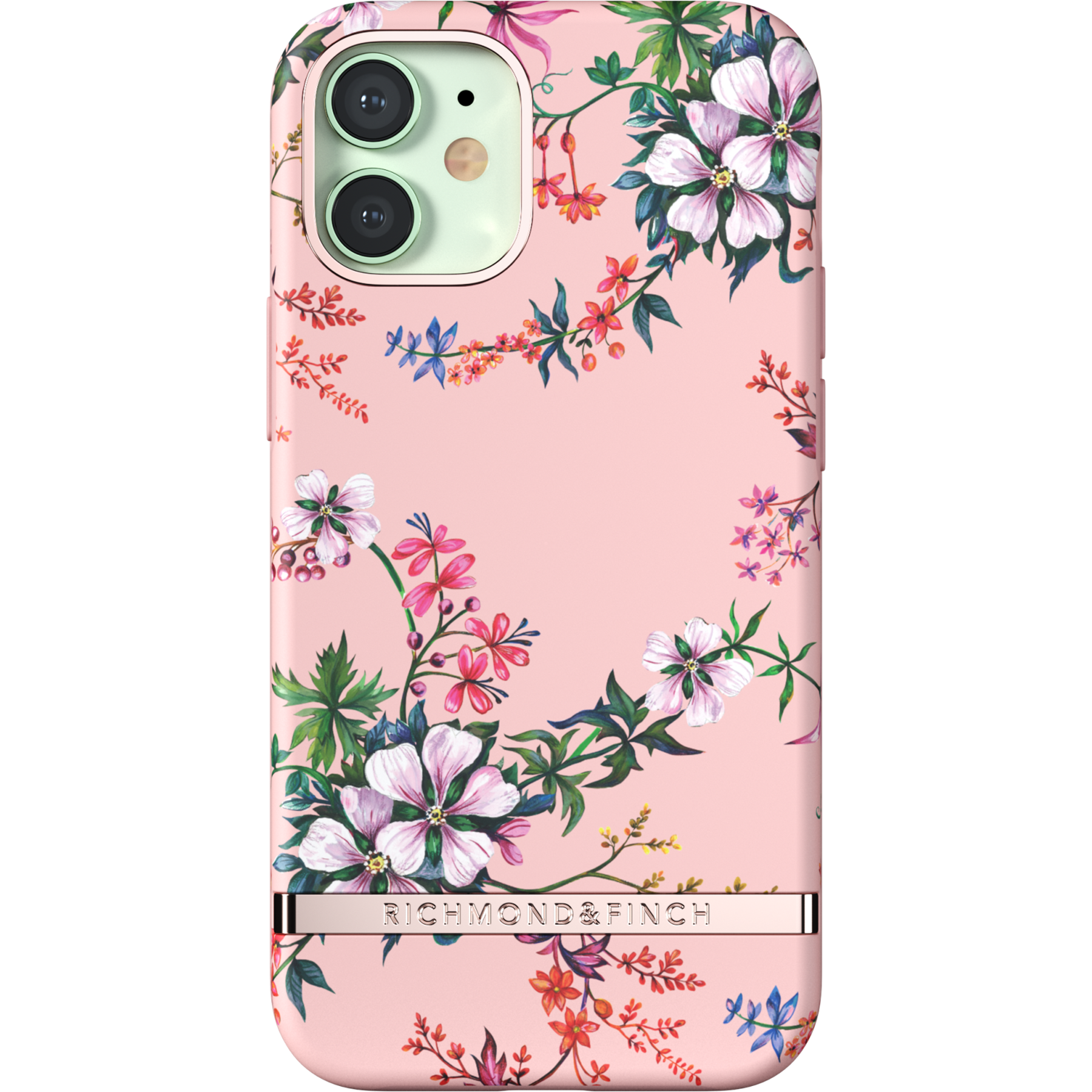 Kuori iPhone 12 Mini Pink Blooms